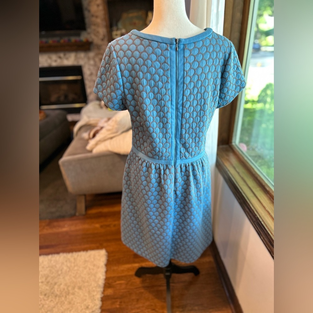 Boden polka dot blue gray dress - Picture 5 of 12